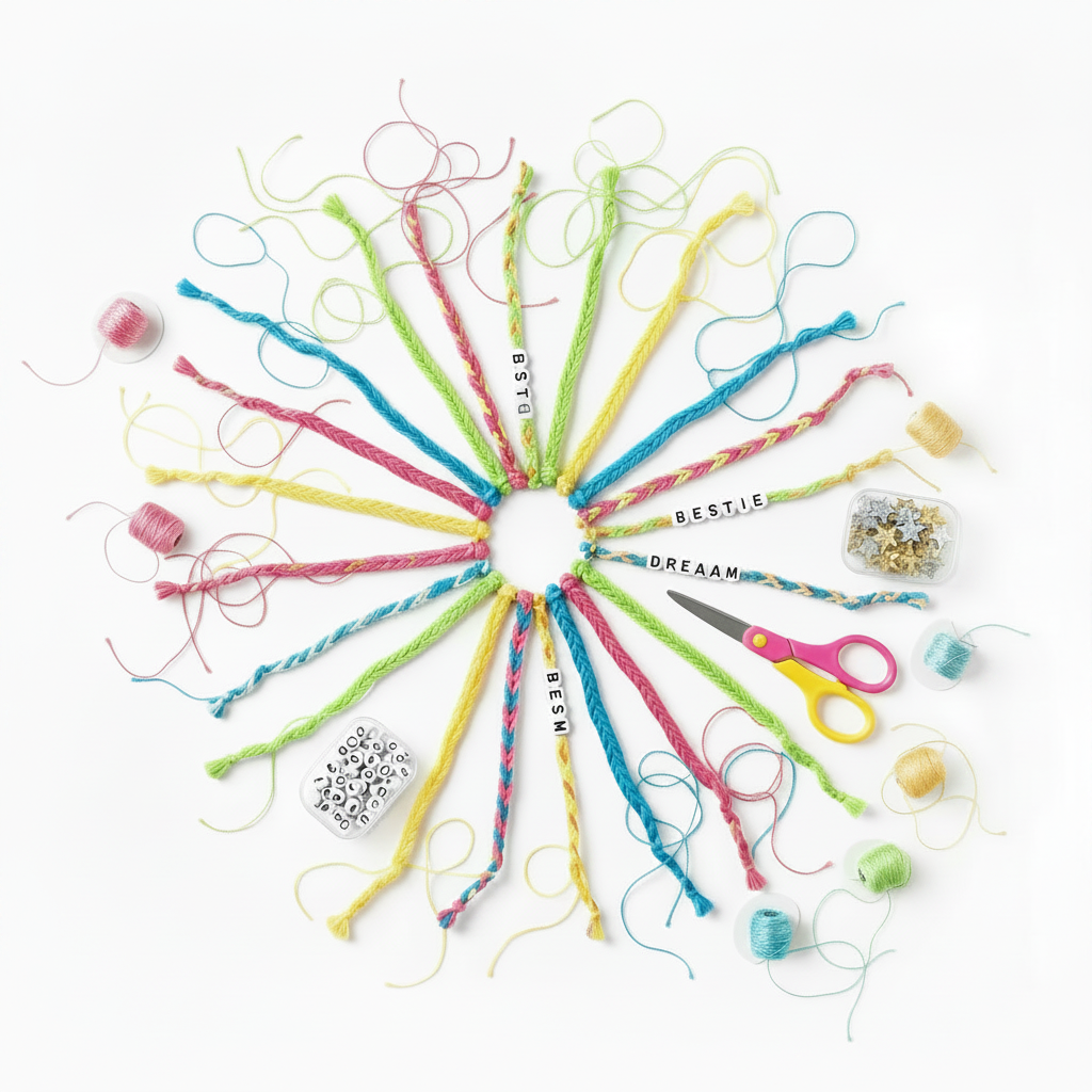 Girls' Friendship Bracelet Kit Full Pastel